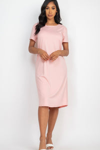 Soft Pink Oversized Tee-Dress