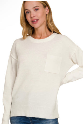 Ivory Melange Sweater