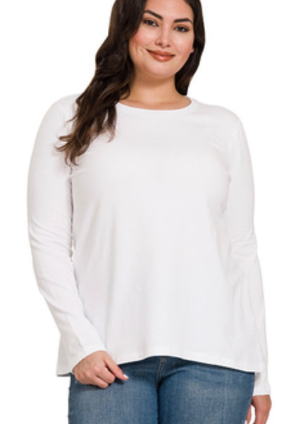 The Perfect Layering Tee - White - S-3X