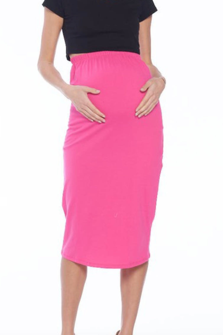 Hot Pink Maternity Skirt (S-XL)