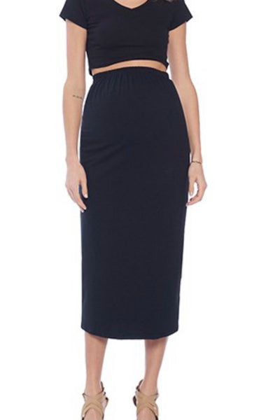 Black Maternity Skirt (S-XL)