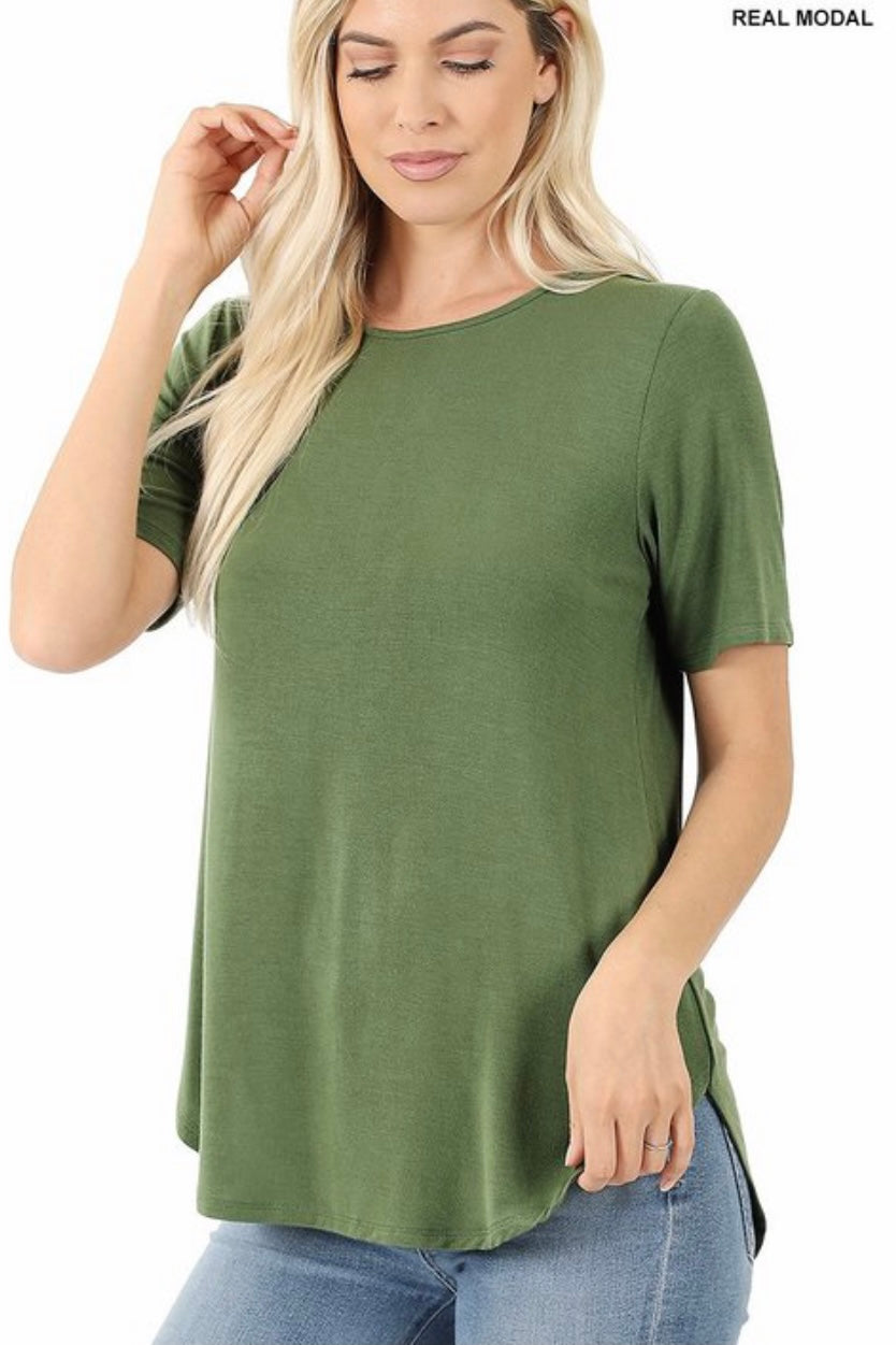 New Material** Modal Plus GiG Tee - Olive (1X-3X)