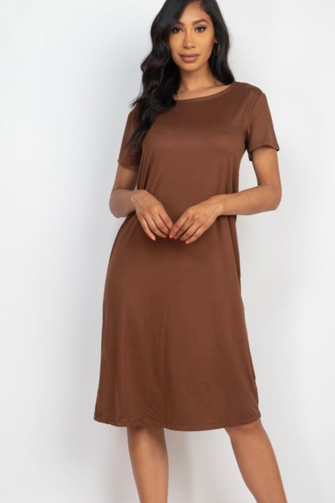 Simple Dress - Brown