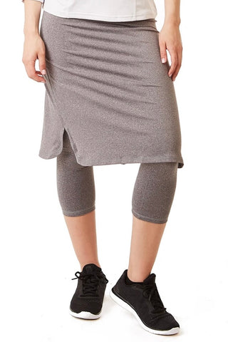 Cropped ShirtTail Heather Grey