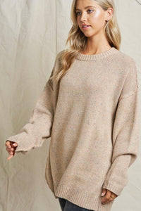 Subtle Confetti Sweater - Beige