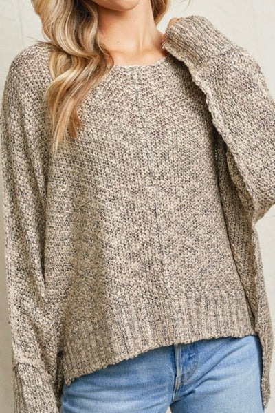Our Fav Loose Knit Sweater - BEIGE