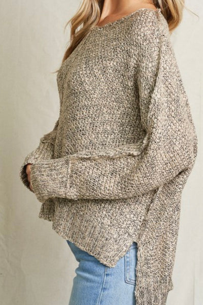 Our Fav Loose Knit Sweater - BEIGE