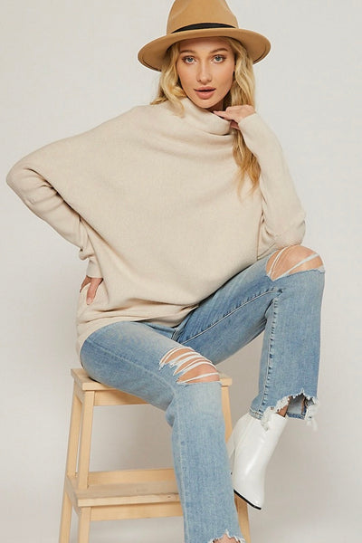 Go with it ALL sweater - Eggplant