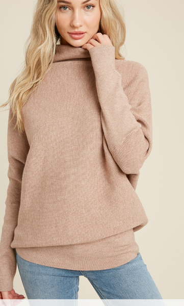 Go with it ALL sweater - Camel
