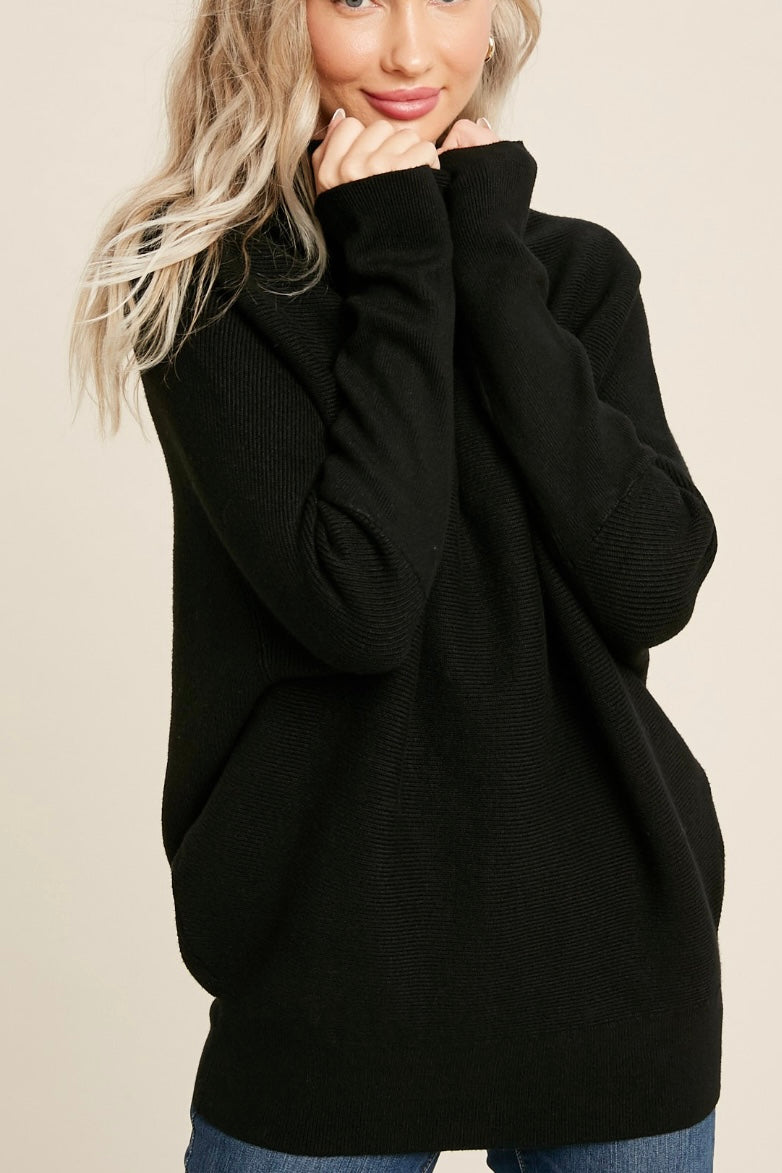 Go with it ALL sweater - Black