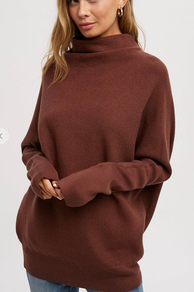 Go with it ALL sweater - Eggplant
