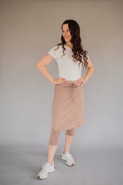 *FINAL SALE*FIT 'N SUBLIME Athletic Skirt - CHAMPAGNE