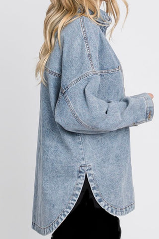 Over It All Denim Shacket