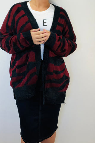 Oh So Soft Cardi in Burgundy