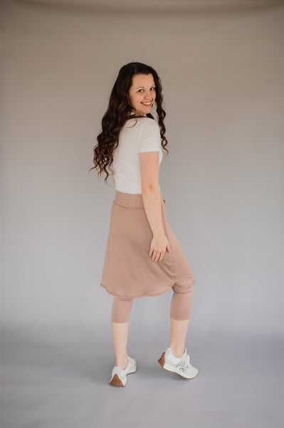 FINAL SALE*FIT 'N SUBLIME Athletic Skirt - CHAMPAGNE