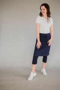 FIT 'N SUBLIME Athletic Skirt - NAVY